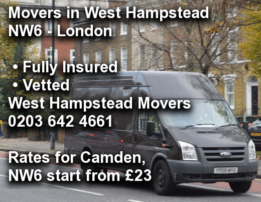 Movers in West Hampstead NW6, Camden